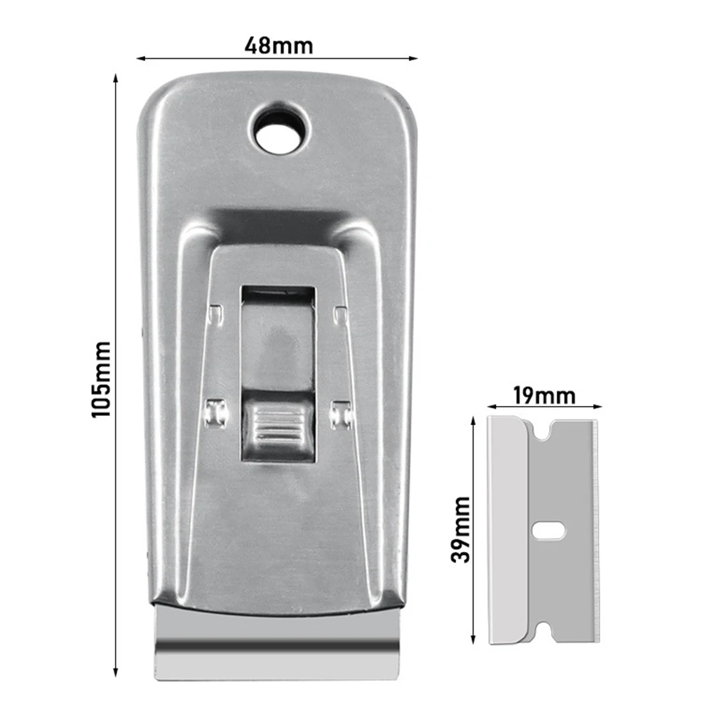 Multi-Purpose Scraper Set Steel Single Edge Blade Scraper Window Clean Paint Tool With 10 Blades