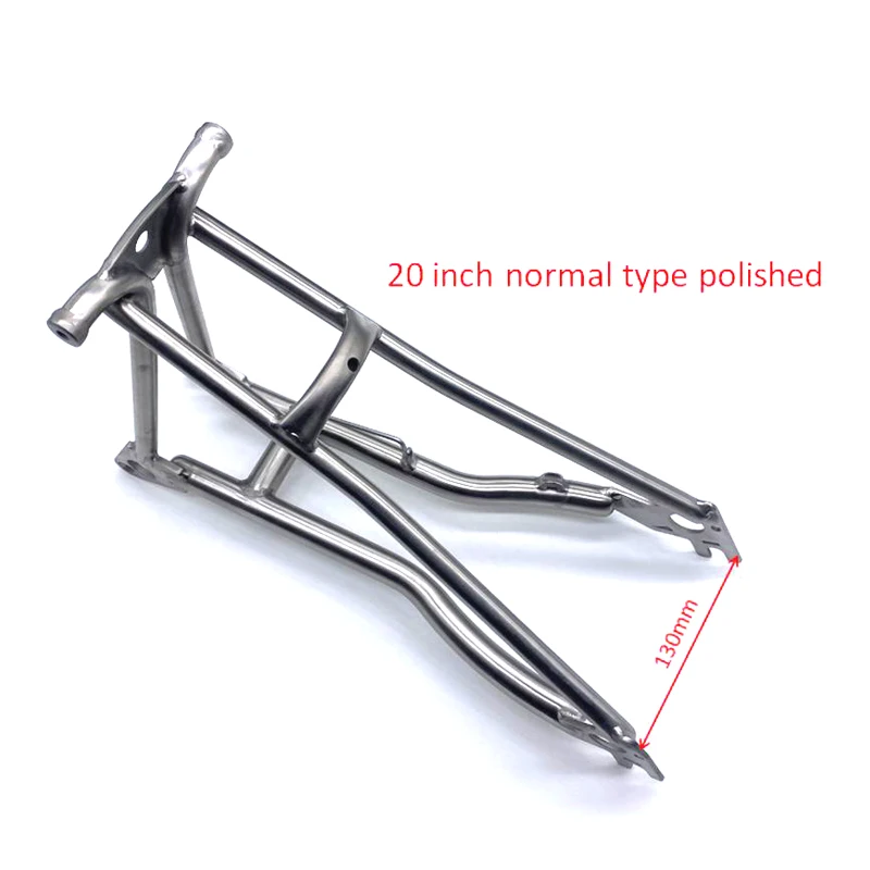 for 20 inch wheels Titanium Rear Triangle fit for Brompton bike 135mm 130mm width and front fork for disc break width 100mm