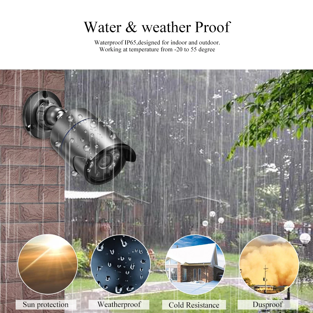 Gadinan 4K IP Camera Outdoor 8MP 5MP 4MP Bullet Poe Video Recorder Surveillance Audio Camera Night Vision Home Security Camera