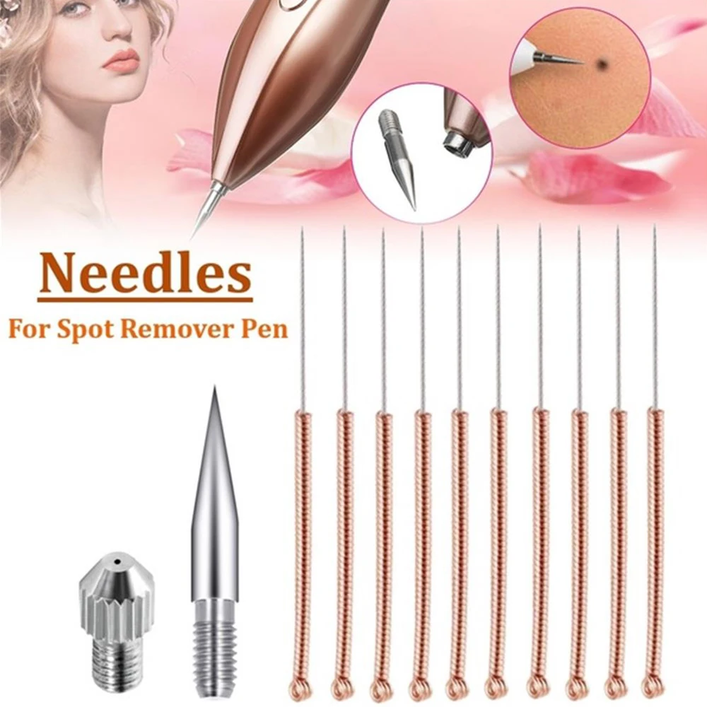 Aiguilles de remplacement pour stylo Laser Plasma, 12 pièces, Machine pour enlever les taches foncées, les grains de beauté, les imperfections de la