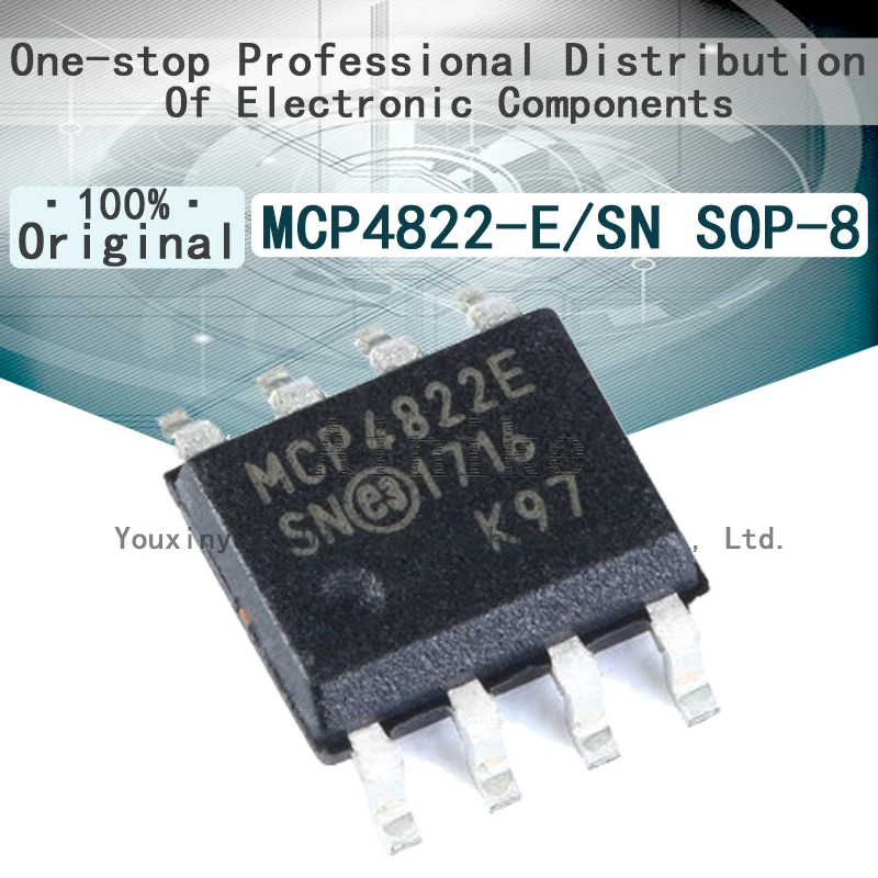 

10/Pcs New Original MCP4822 MCP4822-E/SN MCP4822E SOP-8 Digital to analog converter chip SOIC-8