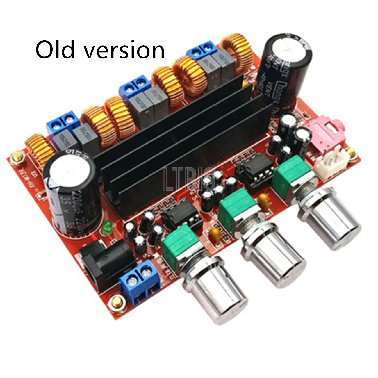 

LTRIG custom 1Pcs TPA3116 2.1 Digital Audio Power Amplifier Board 2 * 80W + 100W Subwoofer Speaker DC12-24V Amplifier Module