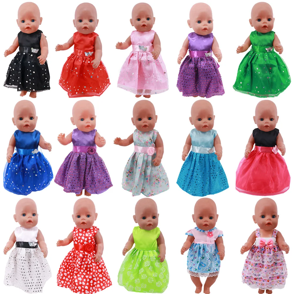 Doll Clothes Unicorn Dsieny Kitty Dress Skirts Fit 18 Inch American&43Cm Baby New Born Doll Zaps Generation Christmas Girl`s Toy