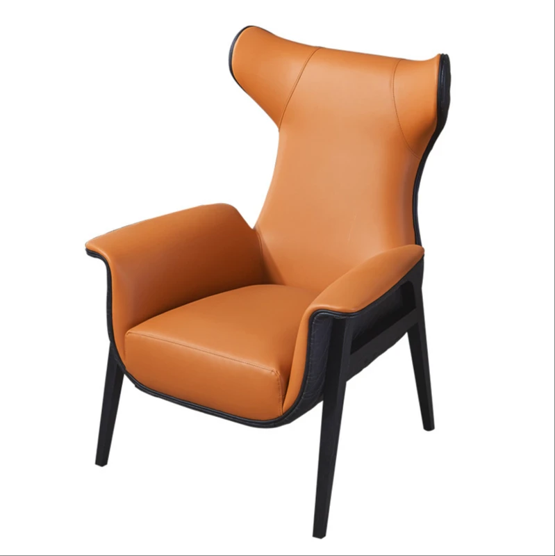 

Nordic light luxury tiger chair lazy lounge chair leather modern minimalist designer seat single sofa chair lounge chair