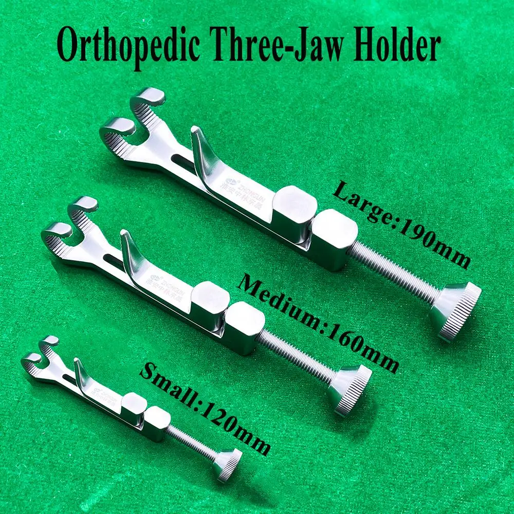 1PCS Animal Pet Dog Cat Canine Steel Orthopedics Three-Jar Bone Holder Clamp Clinic Gripper