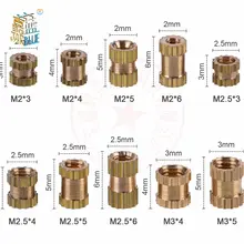 Injection Copper Nuts M2 M2.5 M3 200-500 pcs #2