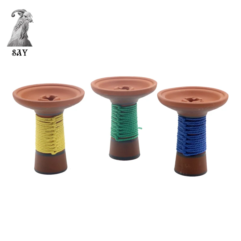 

SY With Rope Ceramics Hookah 1 Hole Bowls Chicha Cachimba Sheesha Water Pipe Narguile For Smoking Shisha Head Accessories