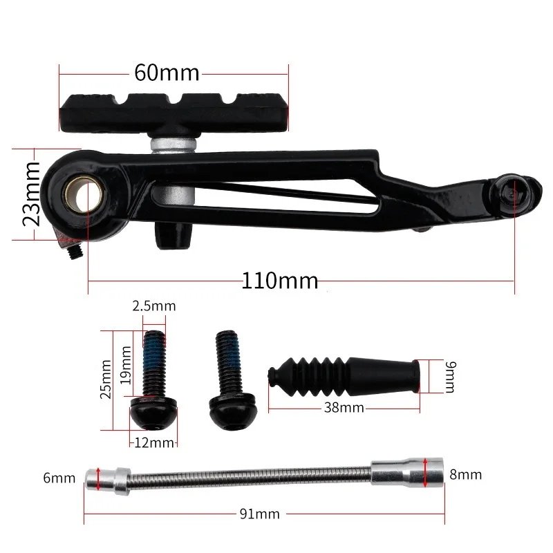 Litepro Ultralight V Brake Aluminum Alloy 6061 Arm Length 110mm 412 Folding Bike 406 451 V Brake Caliper