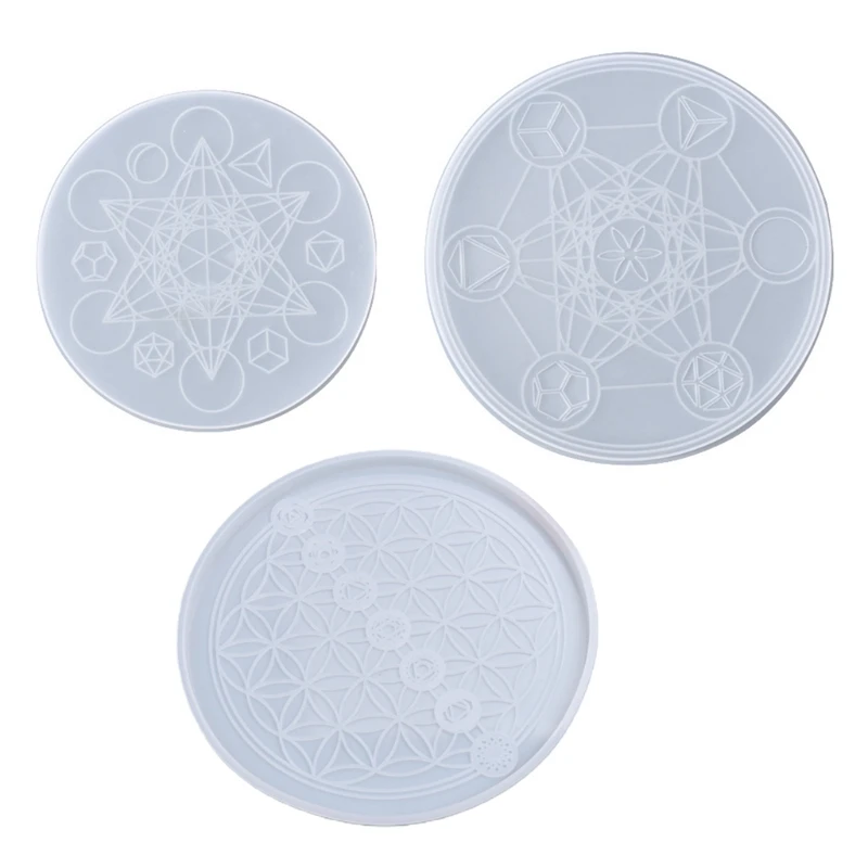 DIY Tarot Astrology Astrolabe Tray Ornaments Silicone Mould Crafts Decoration Making Tool Crystal Epoxy Resin Mold