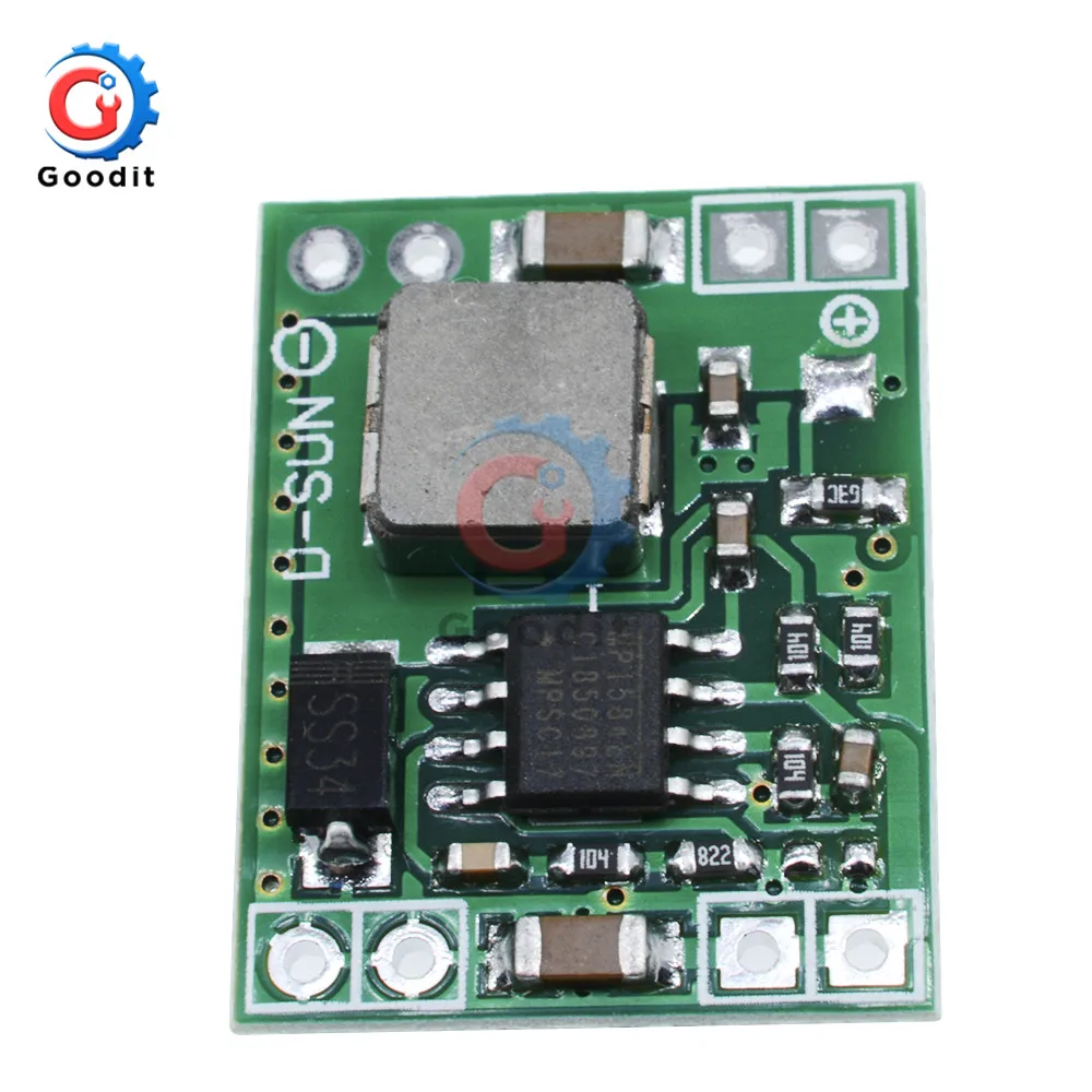 DC-DC MINI Step-down Board DC 7V-28V to DC 5V 3A Converter Buck Circuit Board Module Adjustable Voltage Regulator Power Supply