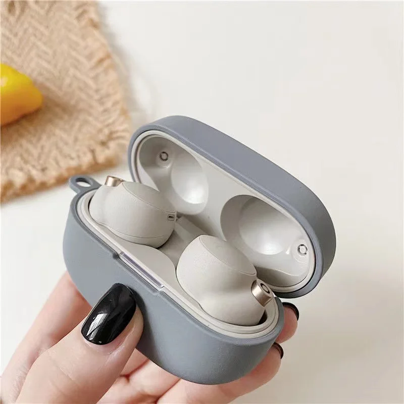 Étui en silicone pour Sony WF1000 XM4, manchon de protection pour casque sans fil bluetooth, coque anti-chute et anti-perte
