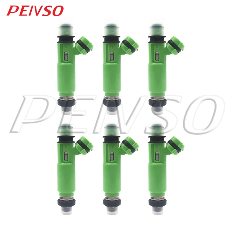 PEIVSO 6pcs 195500-3170 MD332733 Fuel Injector For Mitsubishi Montero Sport 3.0L V6 1998~2003 1955003170