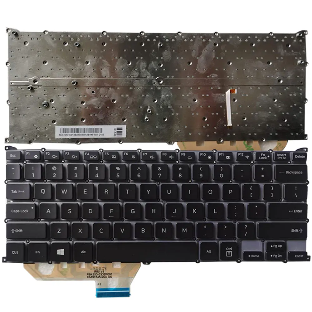 NEW US Laptop keyboard for Samsung 940X3L NP940X3L US black  layout