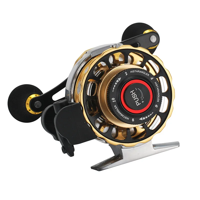 3.6:1 Gear Ratio BB All Metal Fishing Reels Left / Right Hand Handle Front Raft Wheel Pesca Winter Ice Fishing Supplies