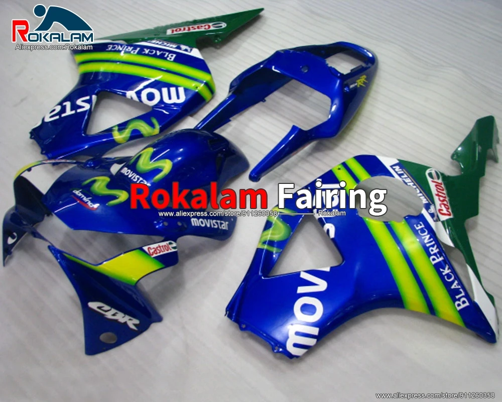 Body Set For Honda CBR900RR 954 2002 CBR 900RR 2003 CBR900 RR 954 02 03 Motorbike Blue Green Fairing Kit (Injection Molding)