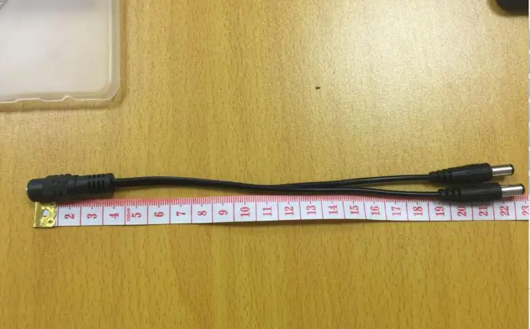 2.1*5.5mm 1 Female to 2 3 4 5 8 Male DC Power Splitter Plug Cable for CCTV Security Camera Accessories Power Supply Adapter 12V