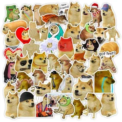 Engraçado cão meme adesivos, impermeável, bonito, para laptop, skates, bagagem, telefone, brinquedos infantis, pacotes de decalque, 10/30/50pcs