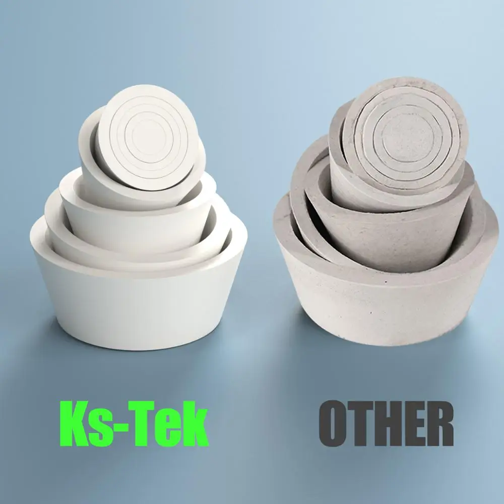 8*1pcs/set rubber Buchner funnel holder, filter pad sealing plug filter bottle funnel supporting rubber cushion cover plug