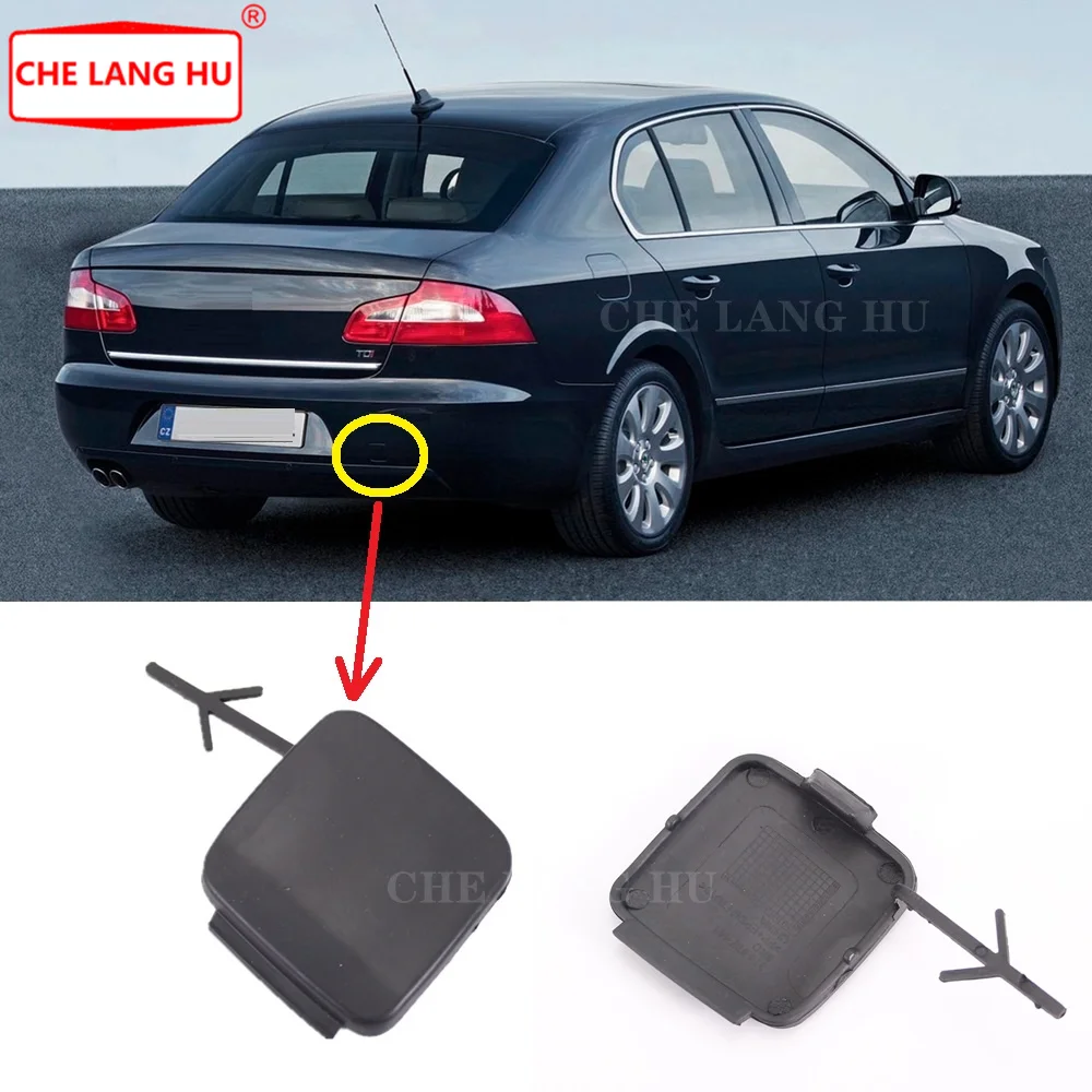 

Fit For Skoda Superb Sedan & Combi 2008 2009 2010 2011 2012 2013 Car-styling Rear Bumper Trim Tow Eye Hitch Cover Not Paint