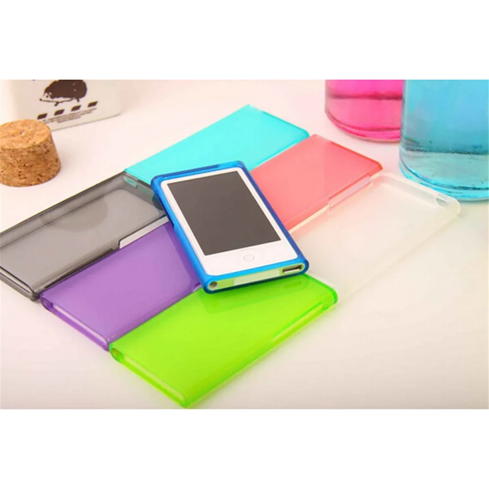 Soft TPU Case Cover and 2 HD Screen Protective Films, Apple iPod Nano 7, 7G, 7th Generation, Candy Color