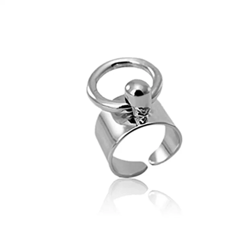 Fashion circle ring  Minimalism wind Rings of metal fan ring delicate woman man ring 2021