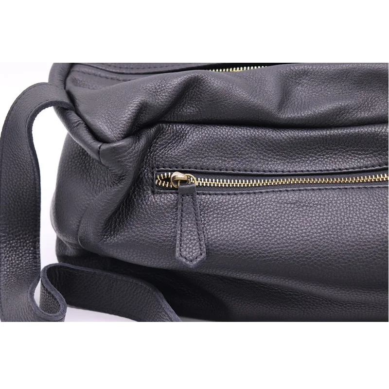 100% Soft Genuine Leather Bag Female Handbags Casual Shoulder Bag Black Crossbody Bags For Women Messenger Bags