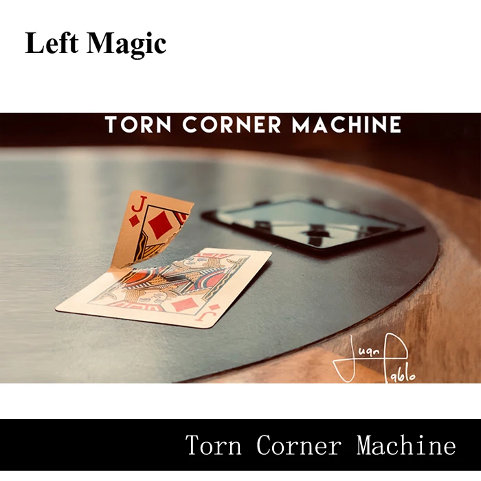 

Torn Corner Machine (TCM) by Juan Pablo Torn Card Gimmick Card Magic Tricks Illusions Close up Magic Props Restore Magician Deck