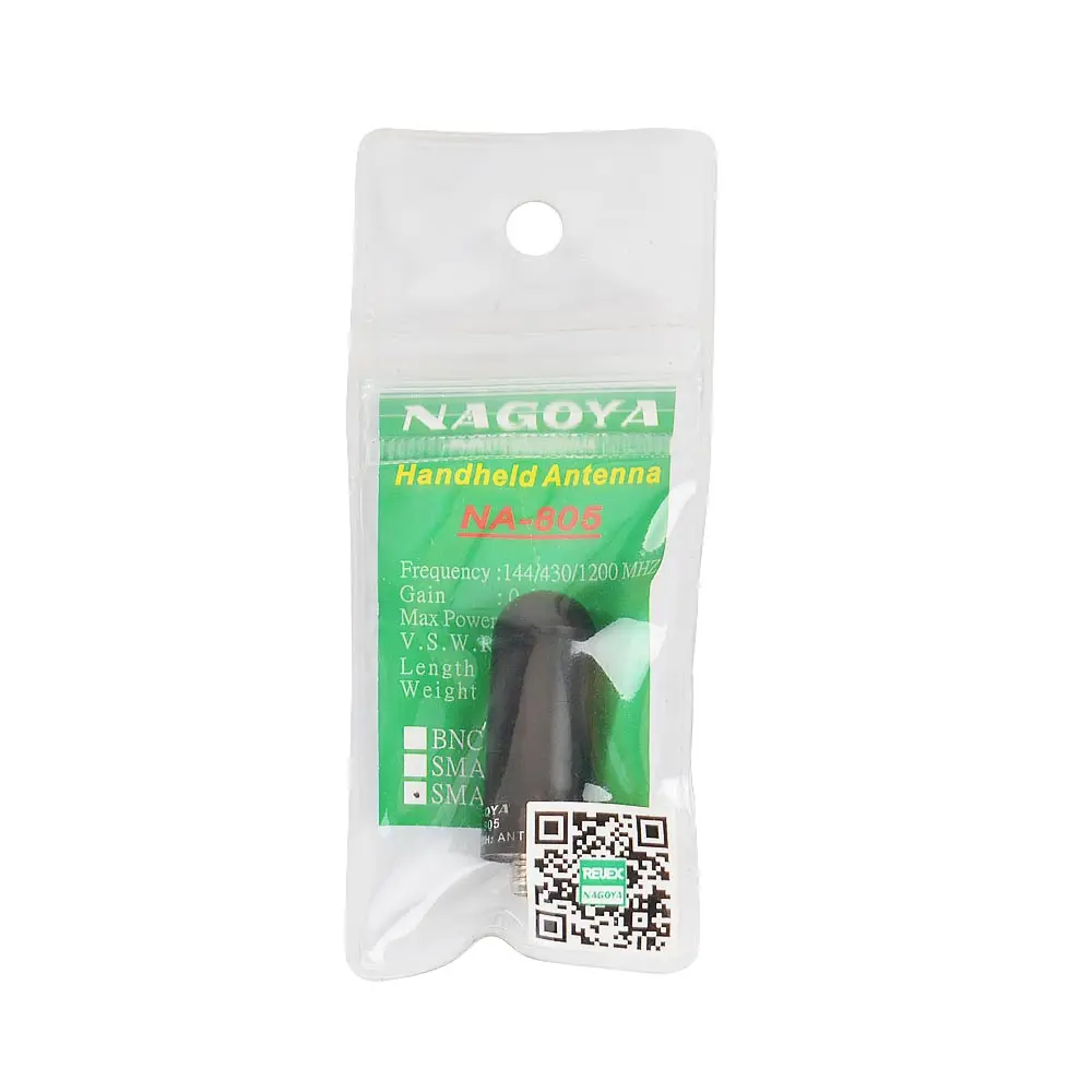 High gain 100% Nagoya NA-805 SMA-F Wide Band Antenna VHF UHF 144/430/1200MHz for Kenwood radio baofeng SMA Female hf antenna