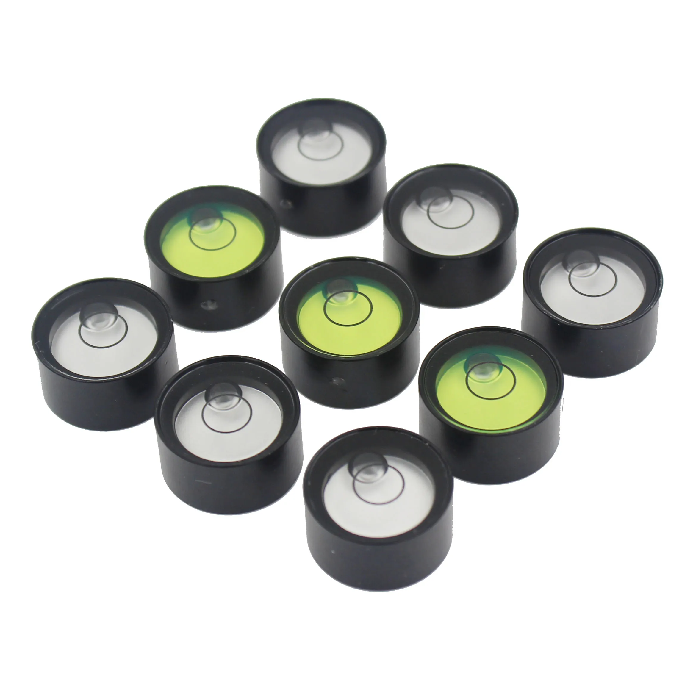 15*8MM Mini Pocket Horizontal Bubble Metal Round Spirit Level Bullseye Bead for Electronic Scale  Magnetic Available 1PCS