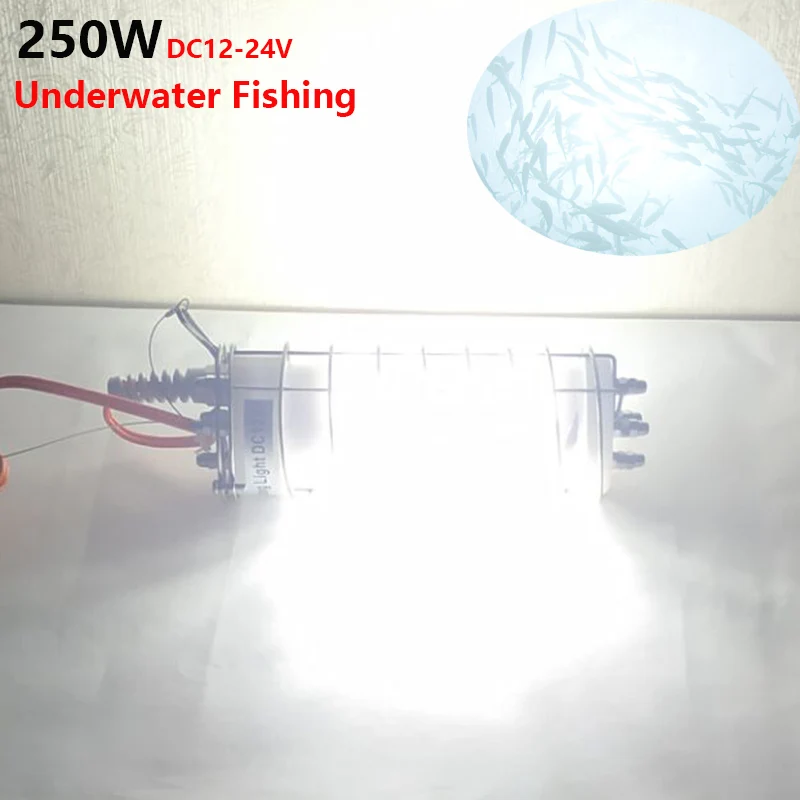 Imagem -05 - Lâmpadas Subaquáticas Led com Gaiola de Lâmpadas de Pesca Luva Protetora 1224v 450w Aço Inoxidável