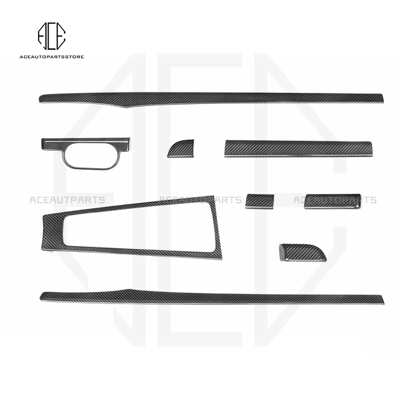 Dry Carbon Fiber Interior Trims For Porsche 718 981 911 Boxster Cayman Interior Central control panel Body kit