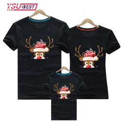 2020 Christmas Deer Dad Mom Baby Family Suit Family Look Christmas Family Matching Outfits Mother Daughter Father Son T-shirt