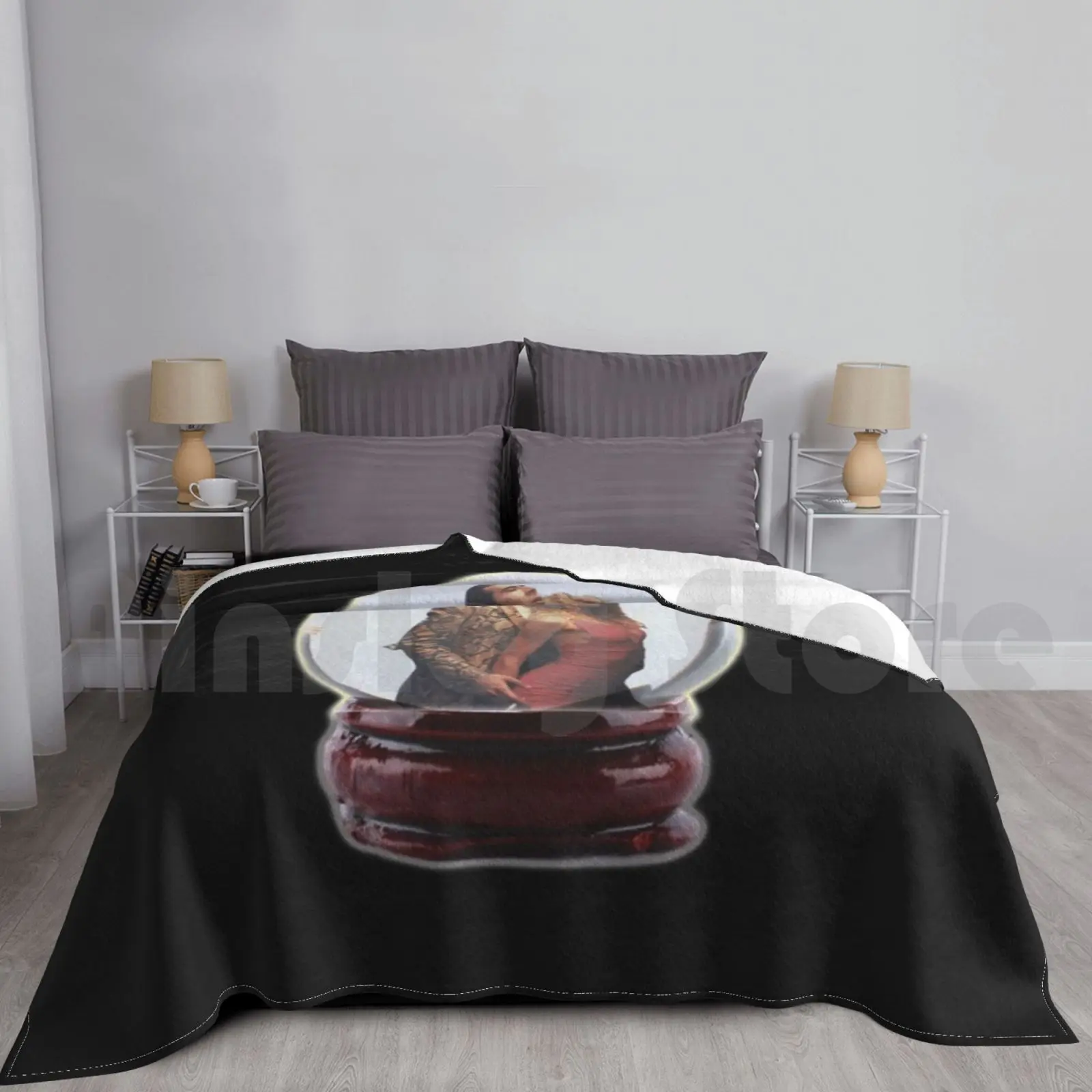 Nicolas Sensual Cage On Crystal Globe Blanket Fashion Custom Nicolas Cage Nicolas Cage Nicholas Nicholas Cage