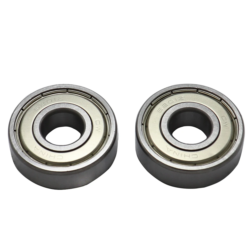 2 pcs Good Quality Bearing Seal 6201Z Miniature Flange Bearing Motorcycle Accessories Pit Dirt Bike Parts