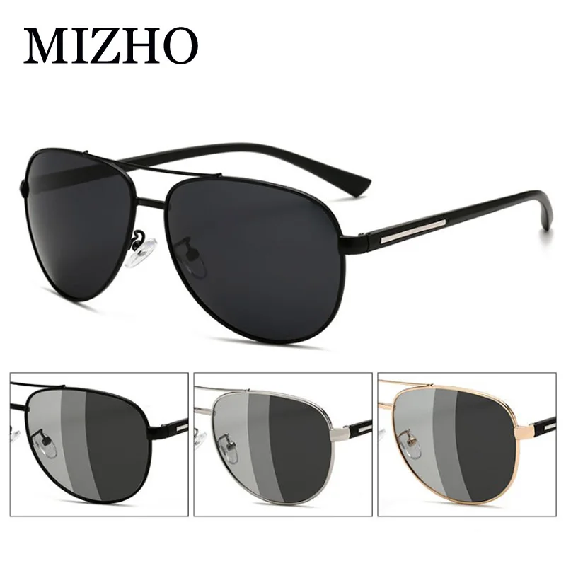 

MIZHO New All-weather Snow Light Photochromic Sunglasses Men Polarized Pilot Night Vision Glasses Driver For Women