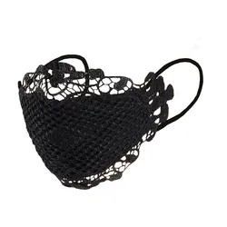 Face Mask Delicate Lace Applique And Face Protect Mouth Cover Beautiful Prints Facemask Dust-proof Masque Halloween Cosplay