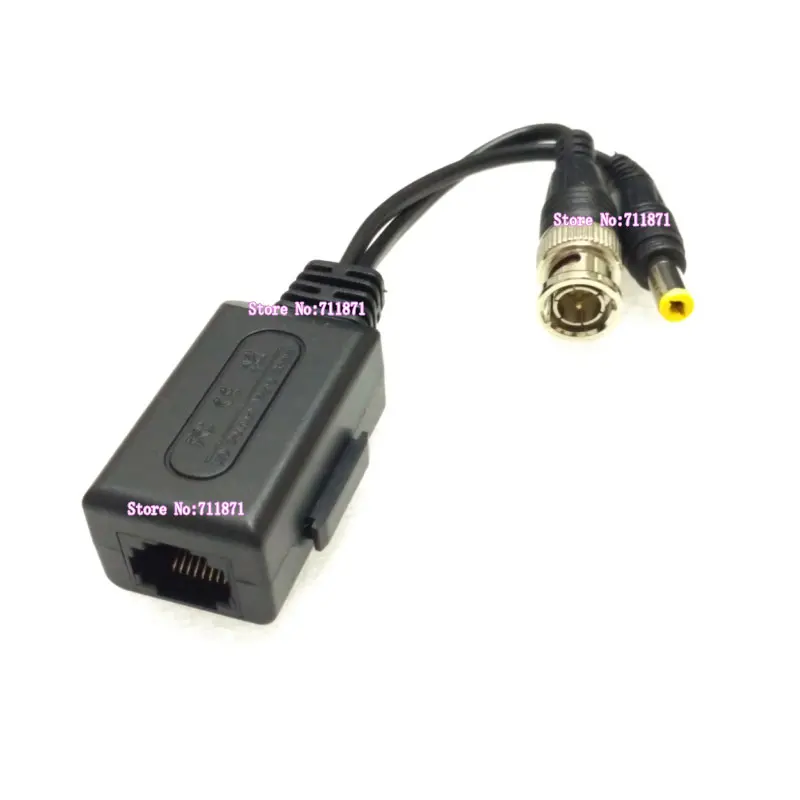 DC BNC extension cord with network cable 8P Rj45 extend DC BNC Adapter connector Surveillance camera BNC Power extend with Rj45