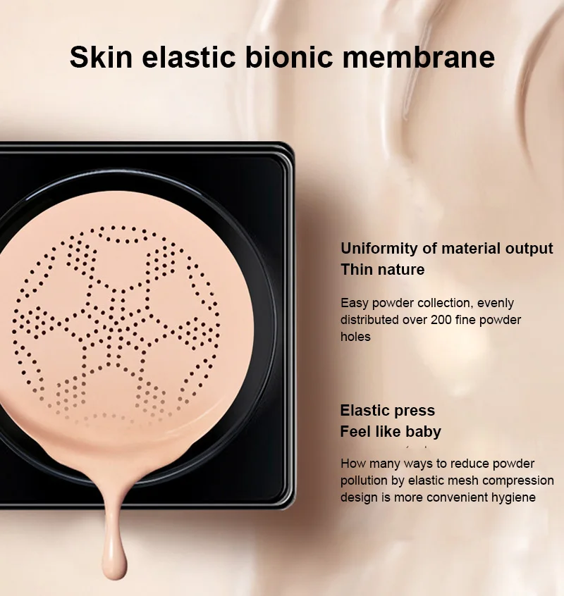 15g Concealer Air Cushion Makeup Face Foundation Korean Cosmetic Whitening Mushroom Head CC Cream Concealer Brighten Face