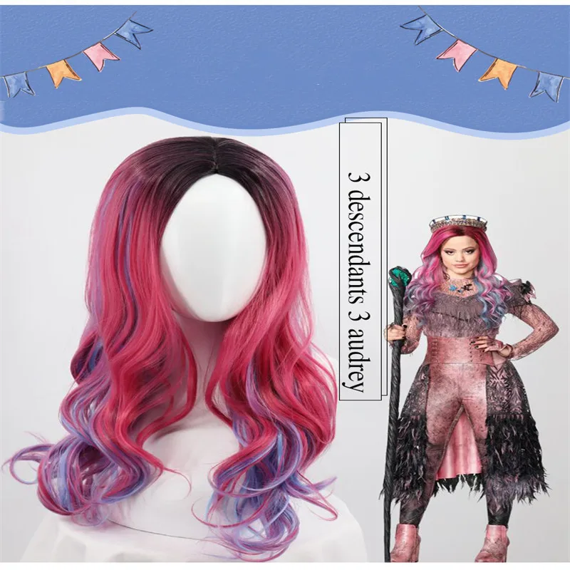 Evie Evil Mal Descendants Cosplay Kostüm Mädchen Geburtstag Party Halloween Karneval Kostüm und Perücke für Kinder Verkleidung Descendants 3 – Detail 4