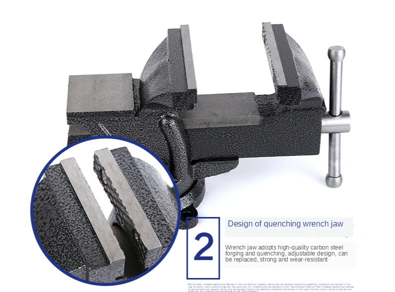 6 inch 150mm bench vise machining fixed clamping vise