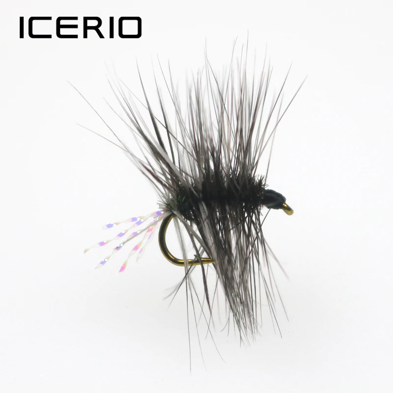 ICERIO Griffith's Gnat – Mosca Seca Cuerpo Plumado Trucha - imagen 2