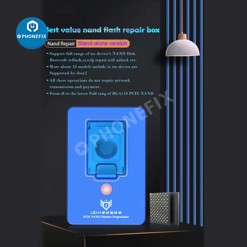 iBox 3 BGA70 BGA110 Programmer One Key Enter Purple Screen for iPhone iPxd DFU NAND Repair iBox2 NAND Programmer Tool