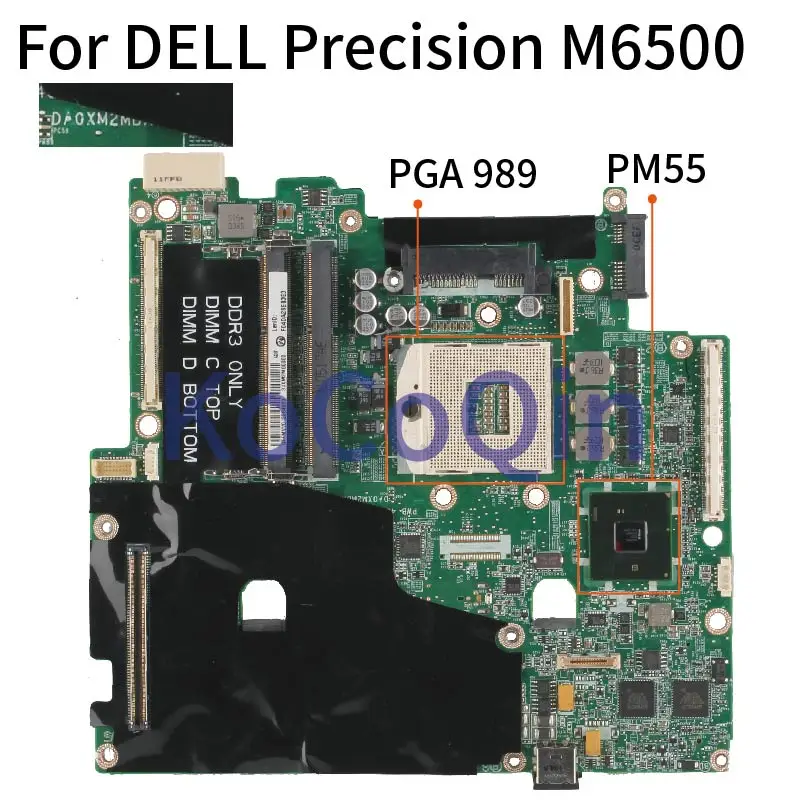 

Для DELL Precision M6500 материнская плата для ноутбука CN-0VN3TR 0VN3TR DA0XM2MBAG1 Материнская плата ноутбука PM55 DDR3