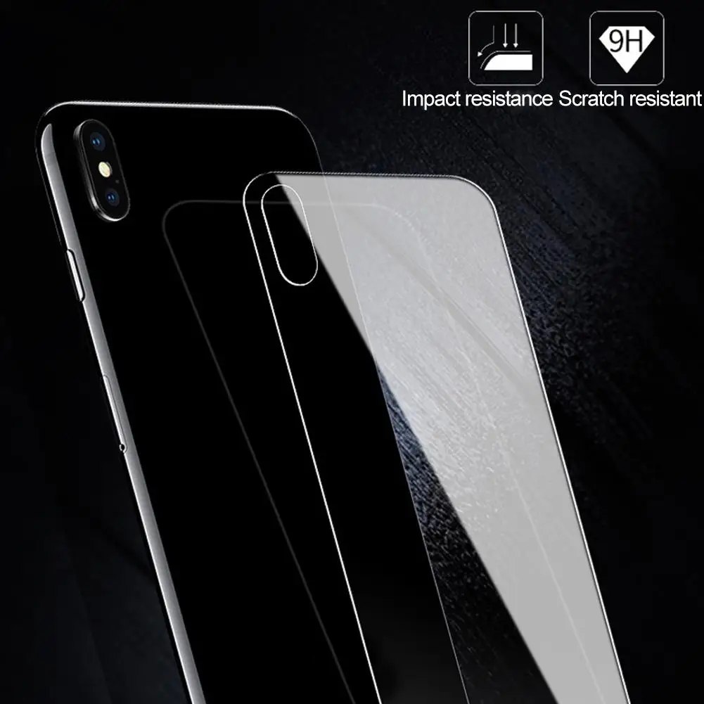 Precise Tempered Glass Phone Back Protector for iPhone XS Max/XS/XR/X/7/8 Plus/6