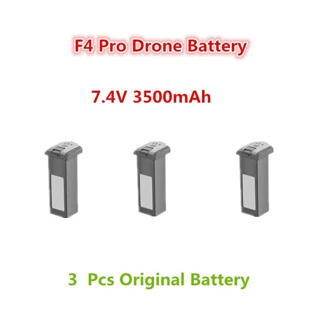 Ban Đầu 4DRC F4 Drone Pin 7.4V 3500MAh Chân Vịt Dây USB Cho F4 Máy Bay Không Người Lái Phần Pin 4D-F4 Drone phụ Kiện