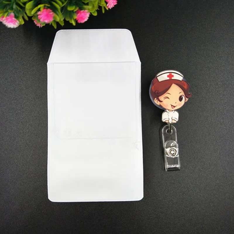 1 Set PVC-Tasche für Krankenschwestern, Arzt, Büro, Stifttasche, Taschenschutz, Stifttasche, Stifte-Organizer, auslaufsicheres Federmäppchen mit Abzeichenrolle – Detail 12