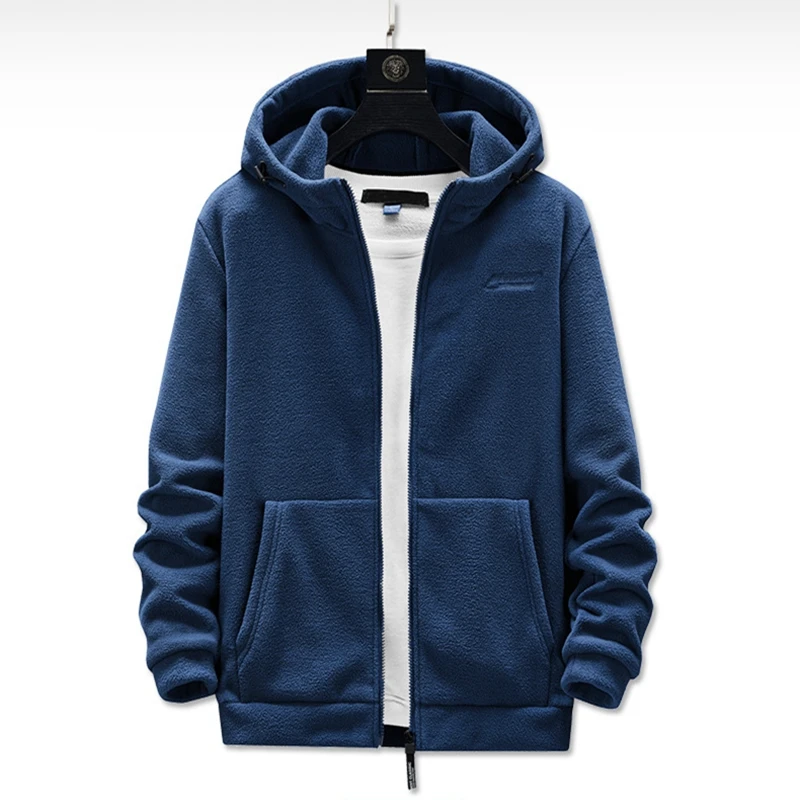 Pull à capuche grande taille pour femme, cardigan à poche polaire, chemise de protection à capuche décontractée, mode automne et hiver, nouveau, 7XL, 8XL, 9XL