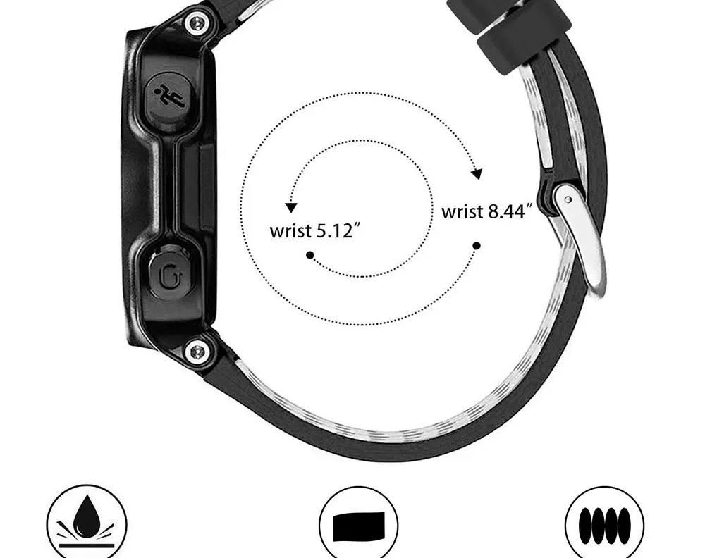 Watch Strap for Garmin Forerunner 235 230 620 630 735XT 235Lite Watchband Smartwatch Band Silicone Breathable Bracelet