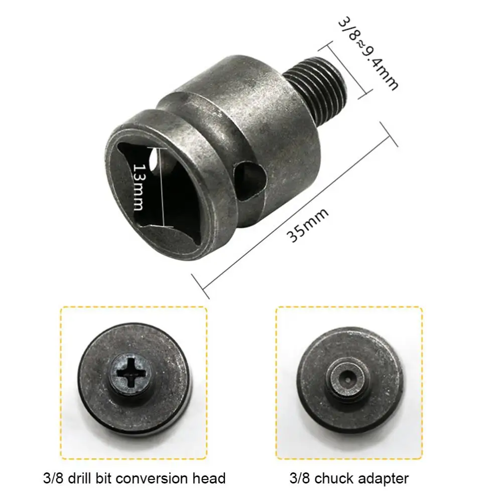 3/8-24UNF Electric Wrench Drill Chuck Adapter Rod Conversion Thread Drill Chuck Post