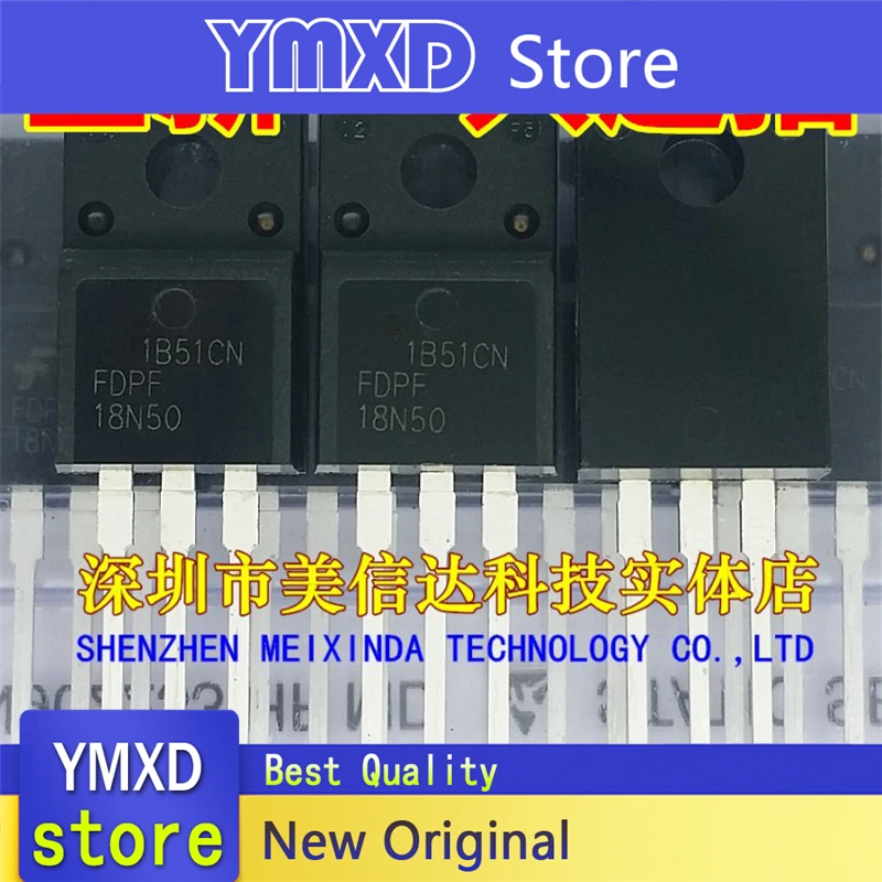 10pcs/lot New Original 18N50 FDPF18N50 field-effect Tube TO-220F In Stock
